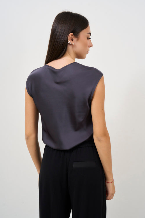 Blusa donna grigio - 2