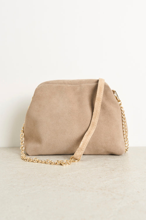 Small beige women's bag - 1