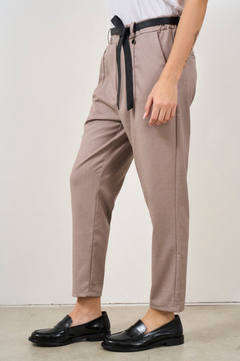 Pantalone donna regular fit beige - 3