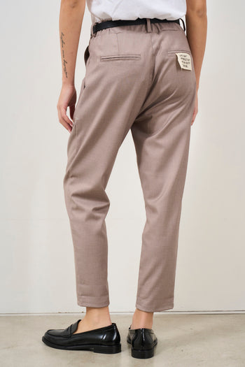 Pantalone donna regular fit beige - 5