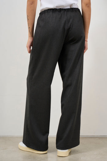 Women's pinstriped palazzo trousers - 4