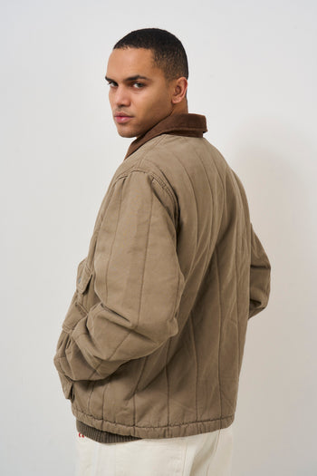 Beige men's bomber jacket - 6