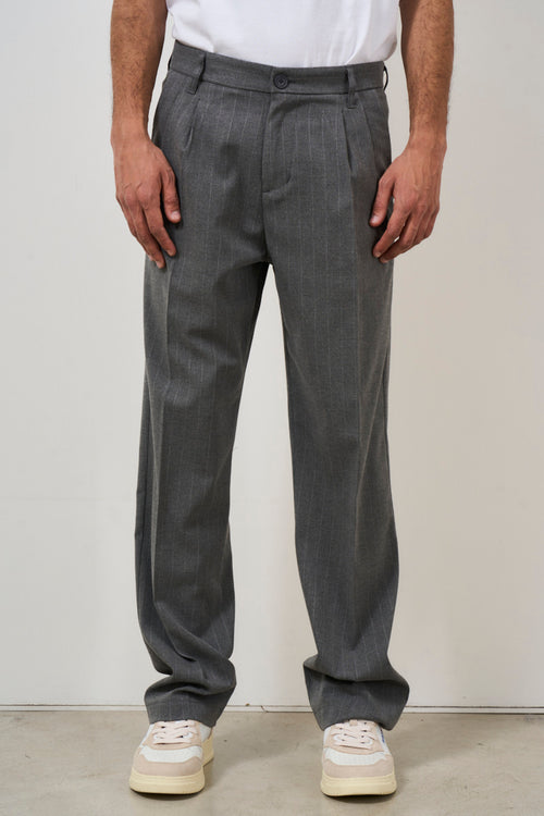 Men's grey loose fit trousers