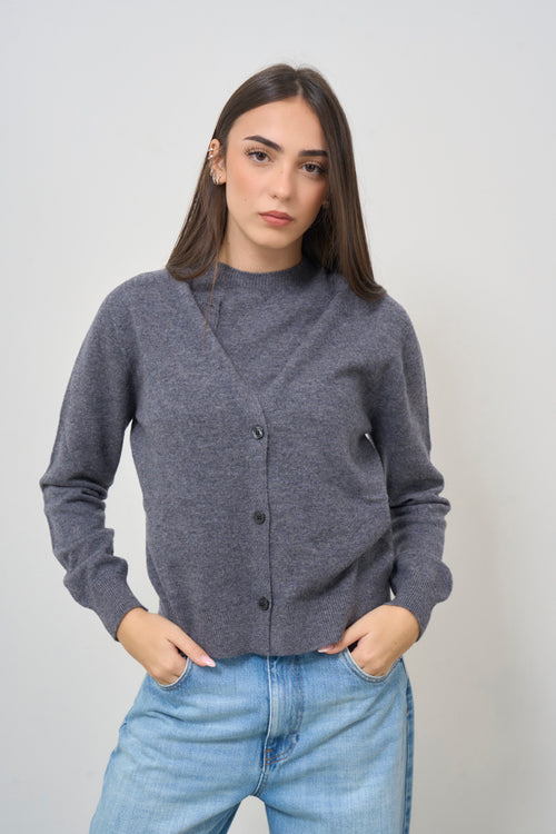 Set maglia donna in maglia grigio