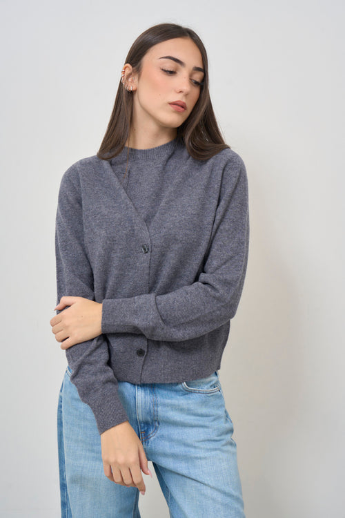 Women's Grey Knitted Sweater Set - 2