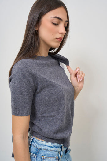 Women's Grey Knitted Sweater Set - 8