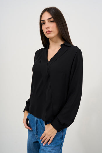 Camicia donna nera. - 4