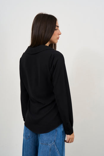 Camicia donna nera. - 6