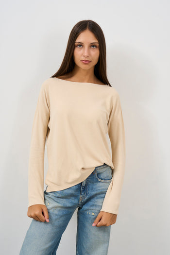 Women's boat neck sweater - 4