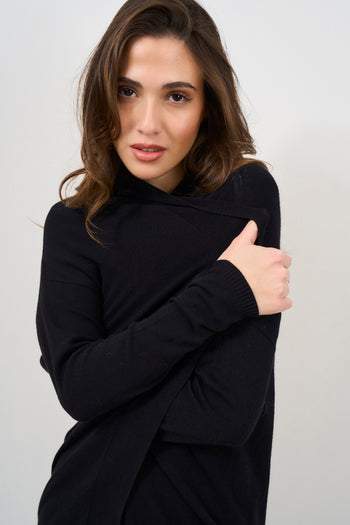 Cardigan donna nero - 3