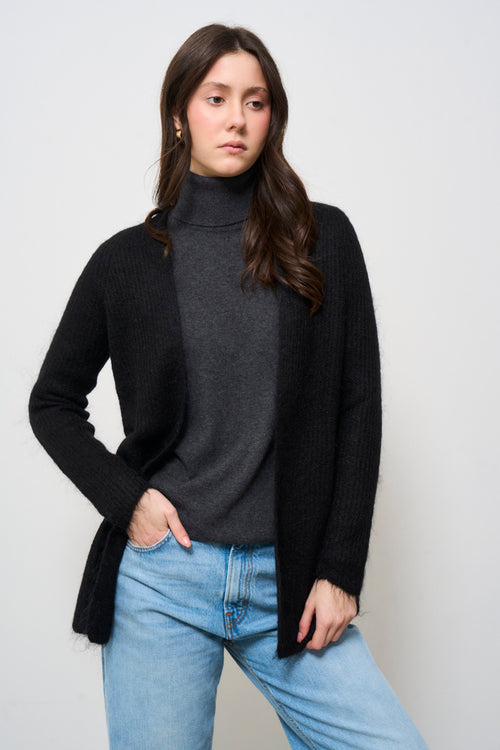 Cardigan donna nero - 2