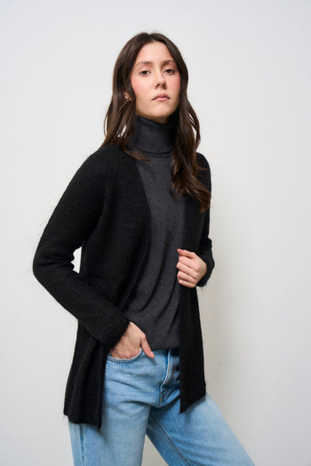 Cardigan donna nero - 4