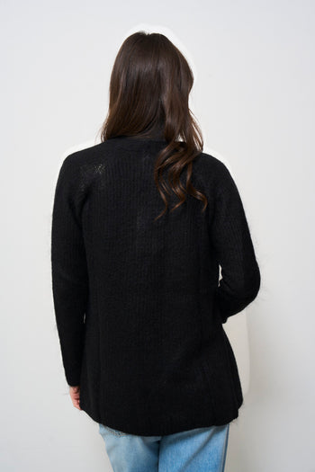 Cardigan donna nero - 5