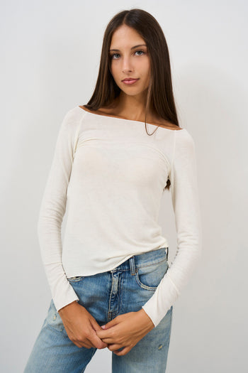 Extra fine boat neck sweater - 4