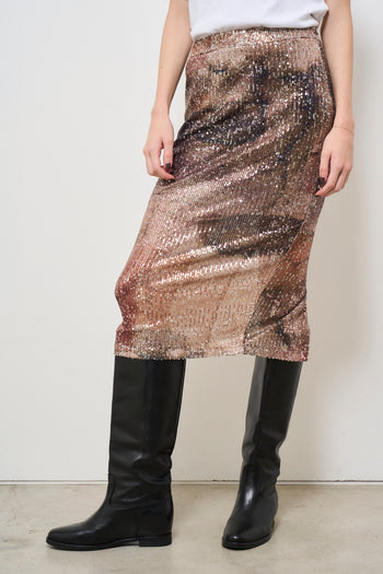 Women's skirt with gradient sequins - 3