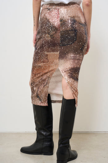 Women's skirt with gradient sequins - 4