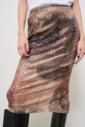 Women's skirt with gradient sequins - 8