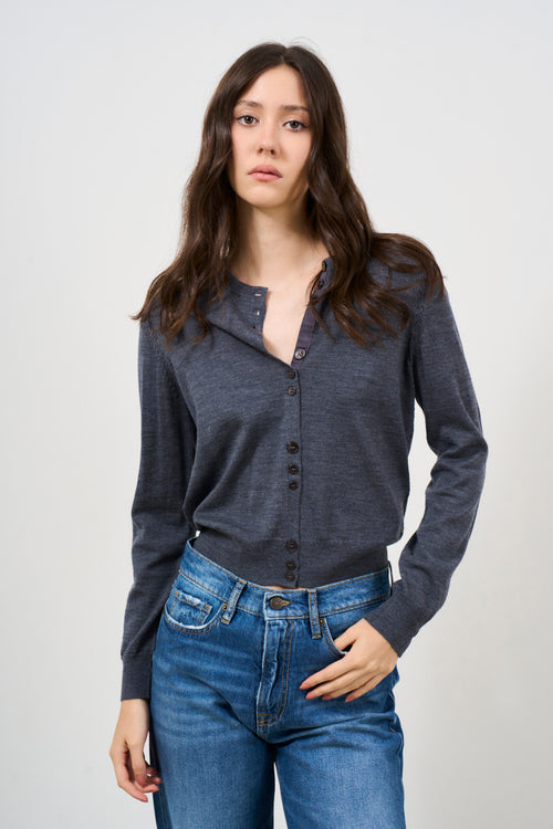 Cardigan donna in lana vergine