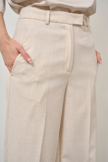 Pantalone donna a palazzo burro - 6