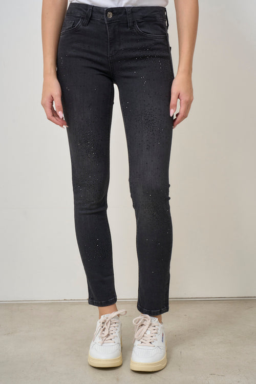 Jeans donna skinny nero