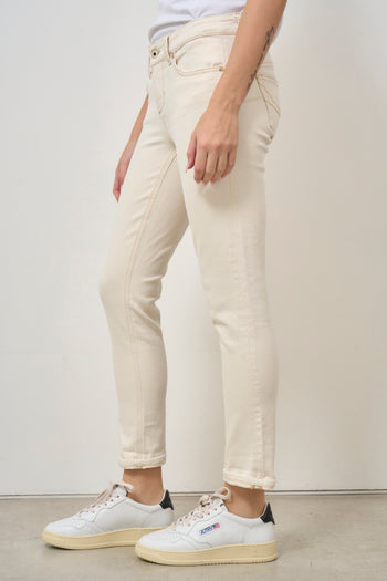 Jeans donna skinny panna - 4