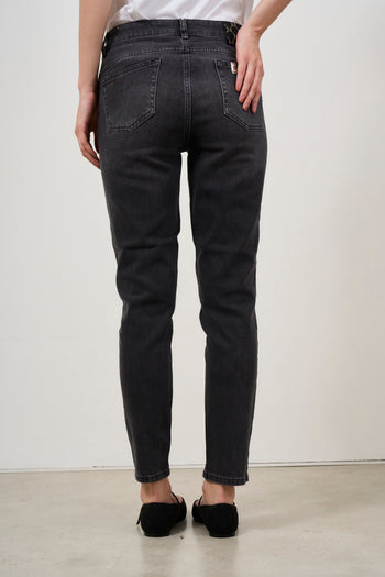 Jeans donna dritto grigio - 4