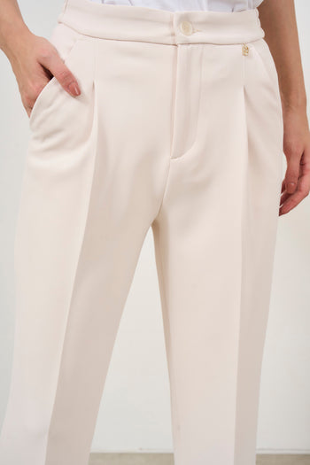 Pantaloni donna in crêpe stretch - 4