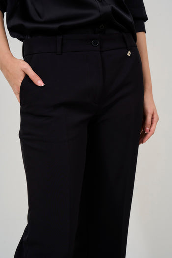 Pantalone donna flare nero - 5