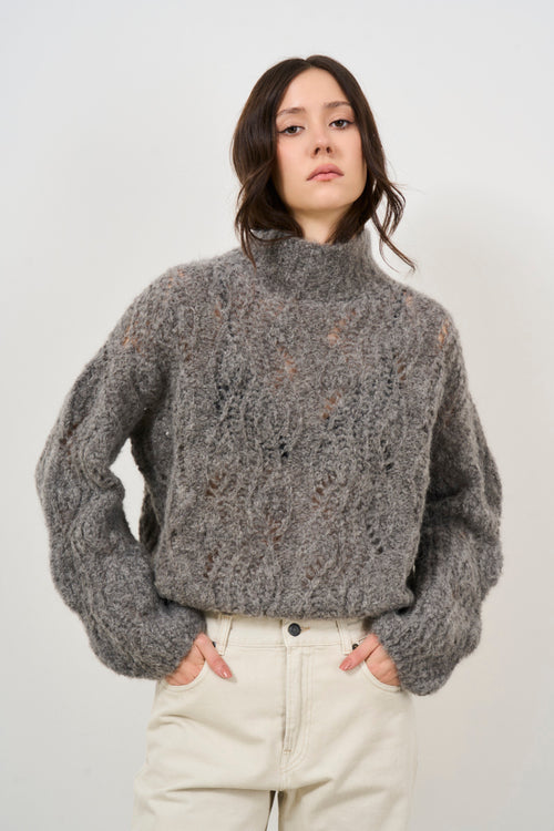 Maglione donna in misto alpaca