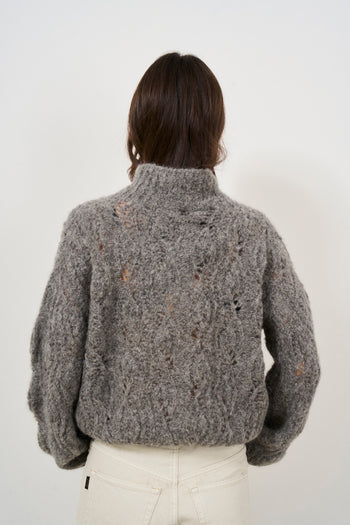 Maglione donna in misto alpaca - 3