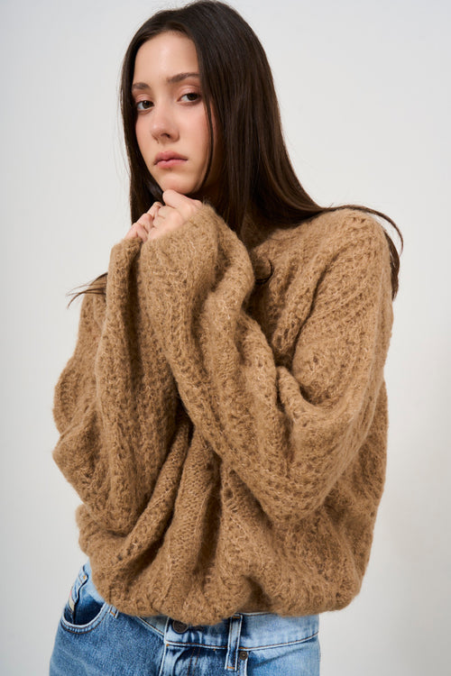 Maglione donna in misto alpaca