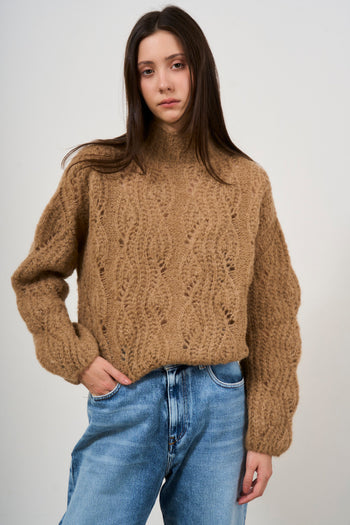 Maglione donna in misto alpaca - 3