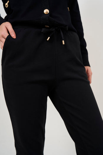 Women's black jogging pants - 8