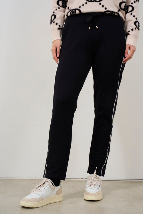 Women's black tracksuit trousers