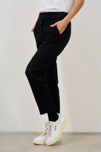 Women's black straight leg trousers - 3