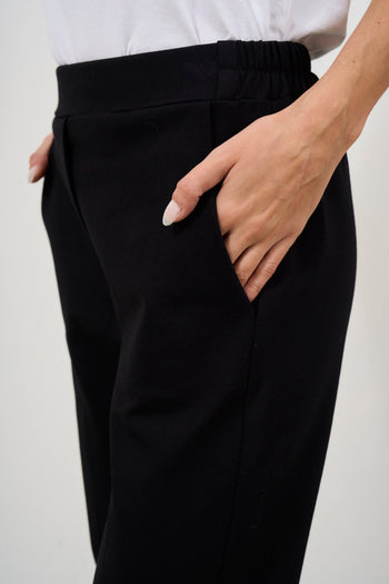 Women's black straight leg trousers - 5