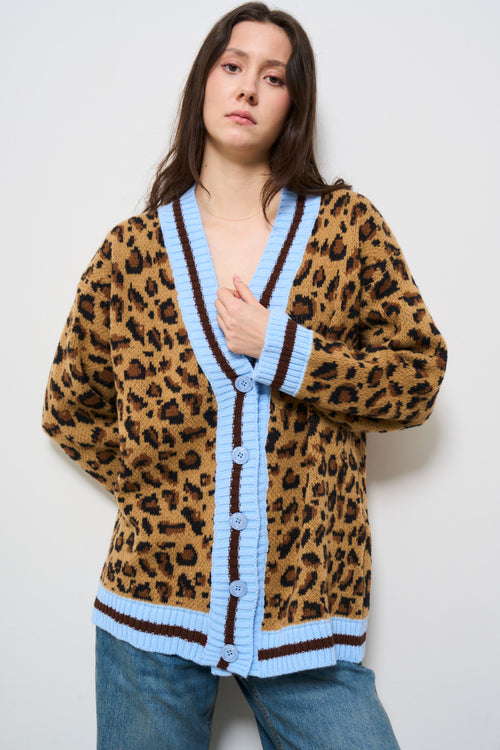 Cardigan donna animalier - 2