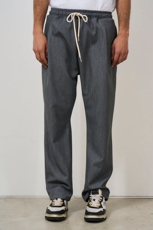 Pantalone uomo gamba dritta grigio