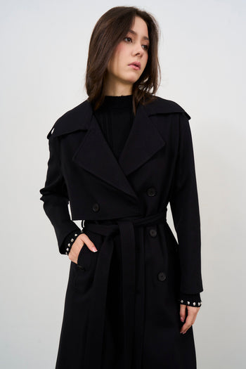 Trench donna nero - 7