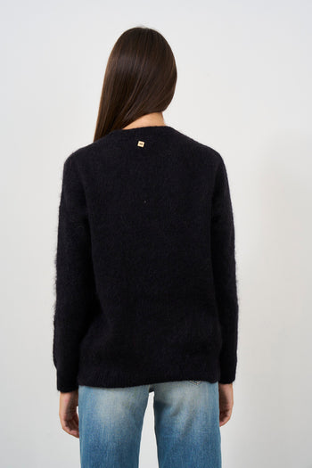 Maglia girocollo donna in mohair - 3