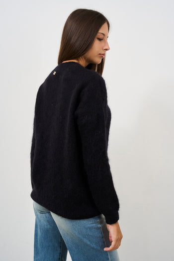 Maglia girocollo donna in mohair - 4