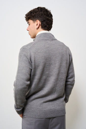 Cardigan uomo grigio - 4