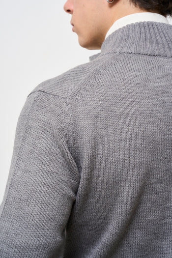 Cardigan uomo grigio - 5