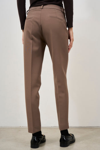 Women's dove grey cigarette trousers - 4