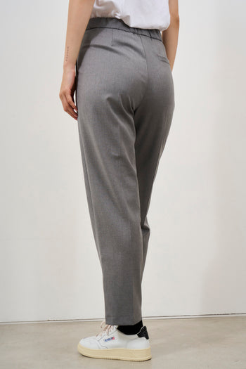 Pantalone donna carrot fit grigio - 3