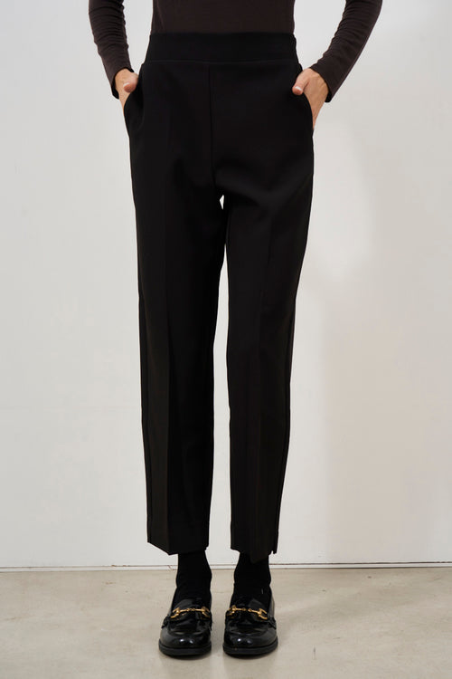 Women's black cigarette trousers - 2