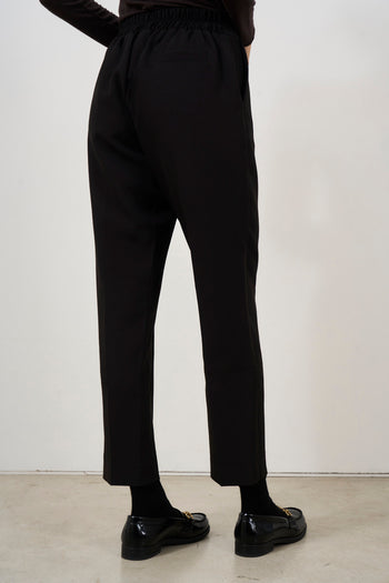 Women's black cigarette trousers - 3