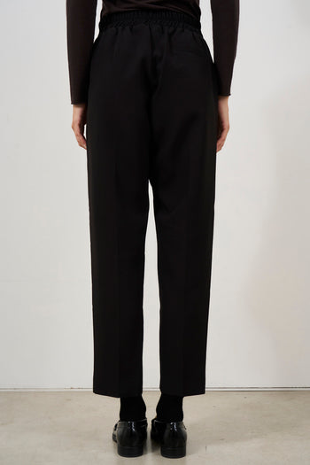 Women's black cigarette trousers - 4