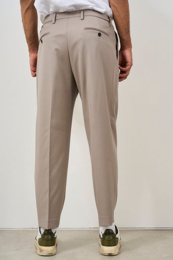 Men's trousers with beige pleats - 4