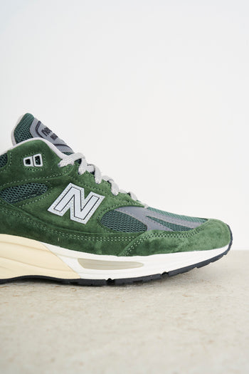 Sneakers uomo 991v2 verde - 3